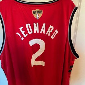 Fanatics - Toronto Raptors Jersey - Red - Leonard - NBA Finals - #2 - Like New -